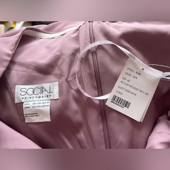 SOCIAL BRIDESMAIDS Sleeveless Gown Maxi Dress NWT Size 16 - Picture 7 of 7